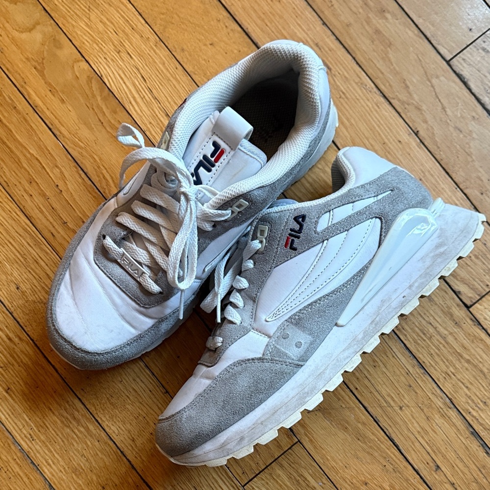 Fila women’s White and Gray Athletic Sneakers